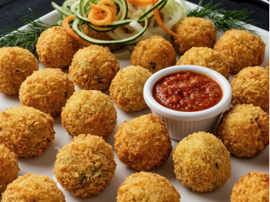 Panamanian-Style Creole Arroz con Pollo Arancini