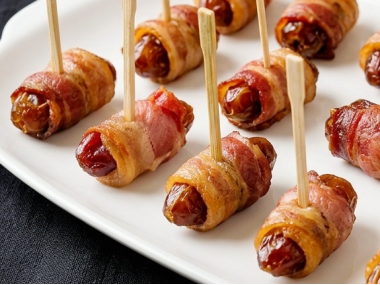 Bacon-wrapped dates