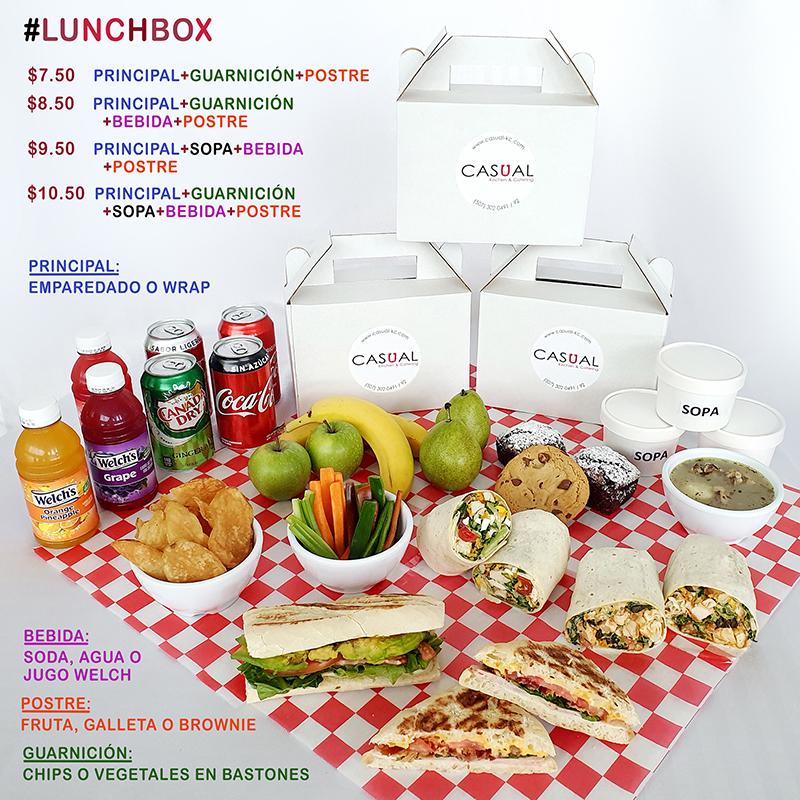 LunchBox, Lunch Box, opciones de almuerzo